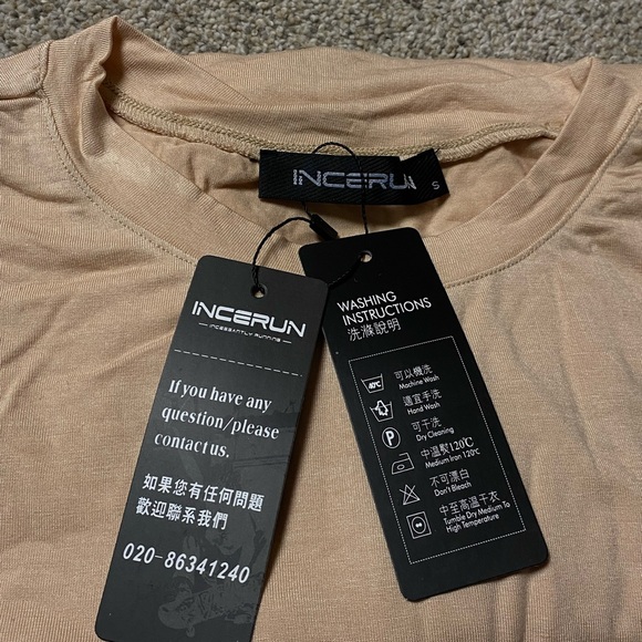 NWT - Men’s Casual Wear Short Sleeve Crew Neck Tee-Shirt (Hazelnut / Small) - Picture 4 of 9